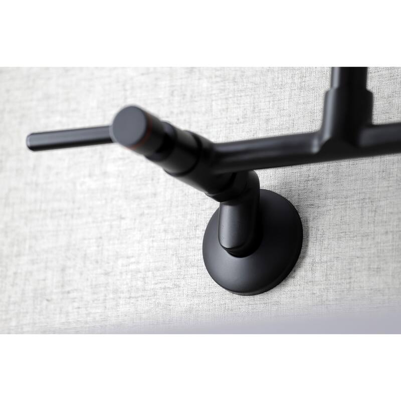 Kingston Brass Concord Two-Handle Wall Mount Kitchen Faucet