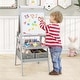 preview thumbnail 4 of 8, Costway 3-in-1 Art Easel for Kids with Magnetic Chalkboard & - See Details