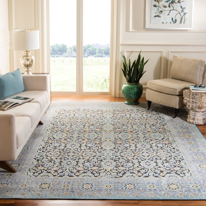 SAFAVIEH Provance Clara Vintage Boho Oriental Rug - 8' x 10' - Blue/Green