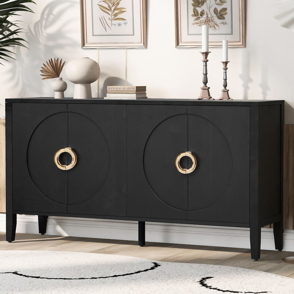 Sophisticated Fir Veneer Cabinet With Textured Finish,Suitable For Corridor, Entrance, Living Room, Study