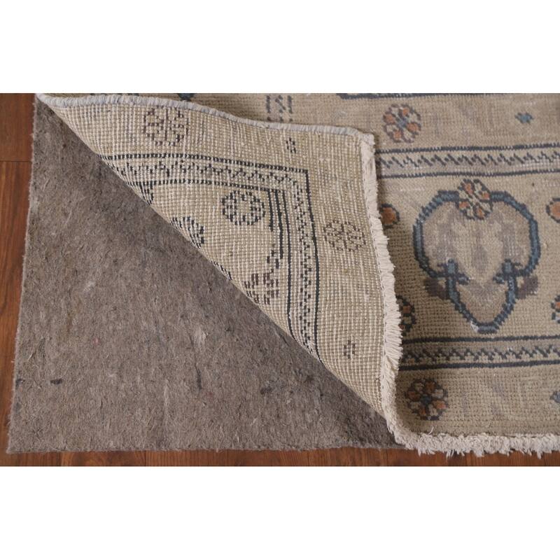 Over-Dyed Tabriz Persian Antique Area Rug Handmade Wool Carpet - 6'7" x 9'6"