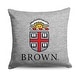 preview thumbnail 2 of 18, NCAA Ivy League 16 Inch Sweatshirt Pillow 16x16 inches - Brown University Bears