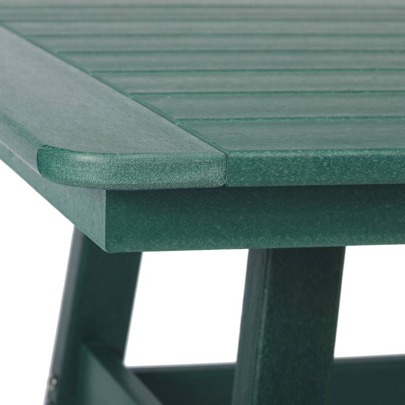 Laguna Hdpe All Weather Outdoor Patio 30" Square Bar Table