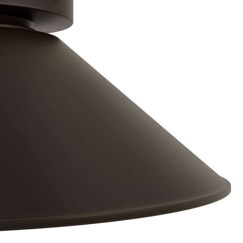 Hunter Skyflow Outdoor 1-Light 14" Flush Mount Ceiling Light - Transitional, Modern Rustic - Wet-Rated!