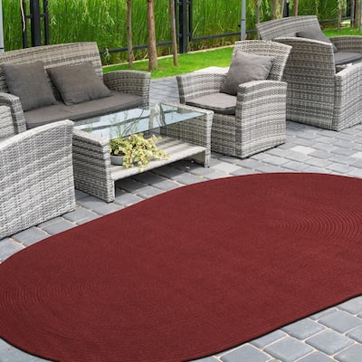Superior Reversible Solid Modern Rustic Braided Indoor/ Outdoor Area Rug
