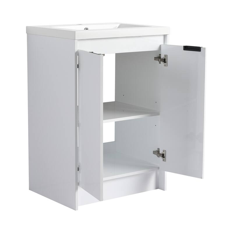 Freestanding Bathroom Vanity With Resin Sink
