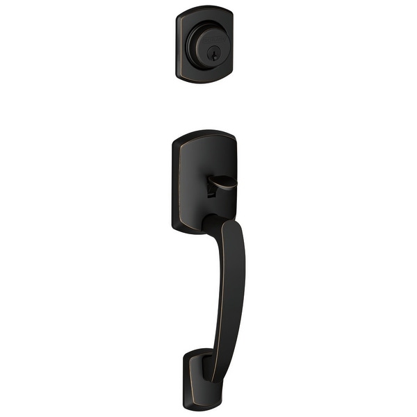 Schlage F92-GRW Greenwich Exterior One-Sided Dummy Handleset - Interior Side Sold Separately