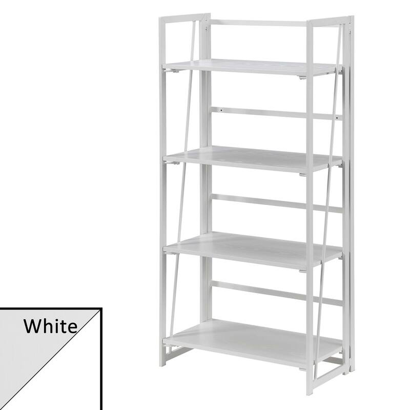 Convenience Concepts Xtra Folding 4 Tier Bookshelf