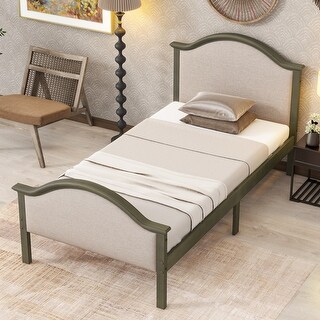 Upholstered Twin Platform Bed Twin Size Bed Frame