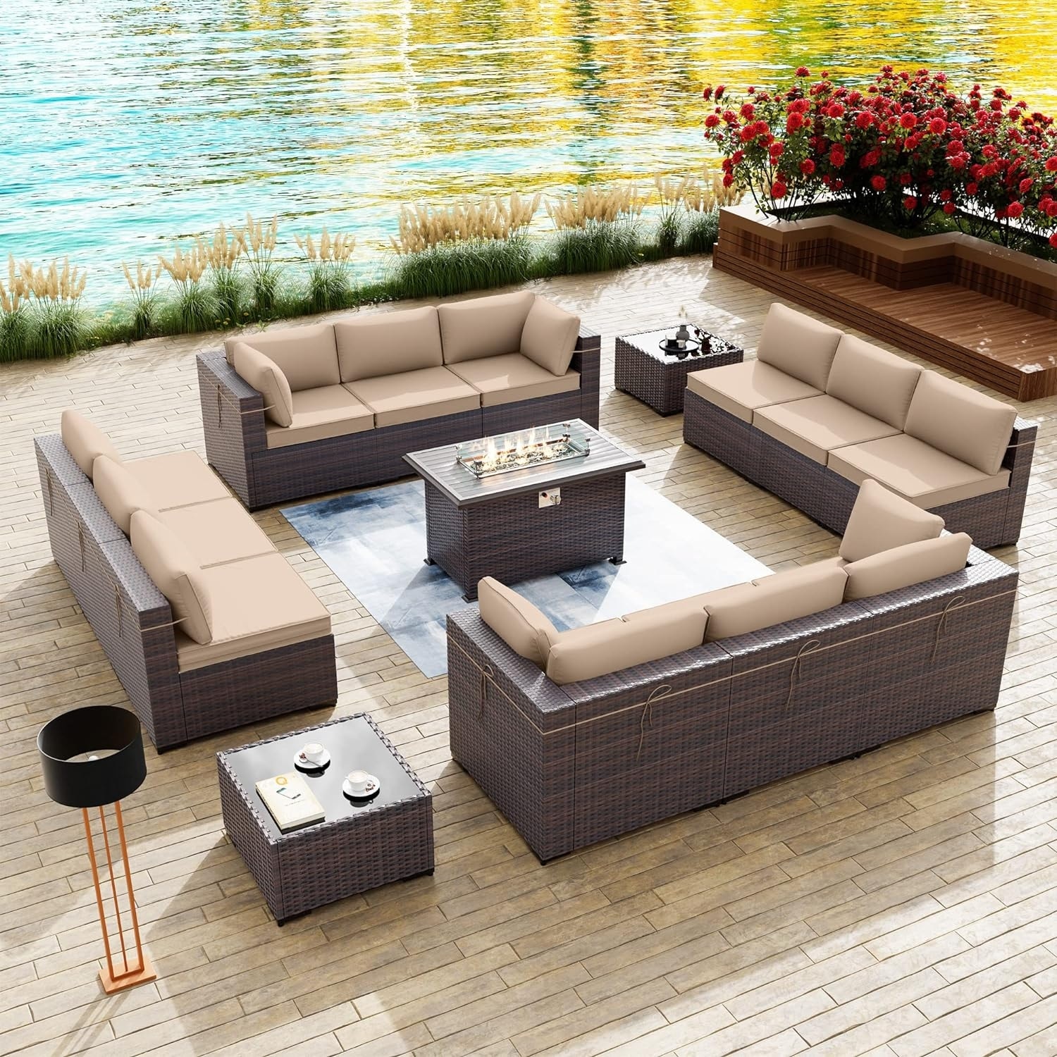 Backyard furniture set top