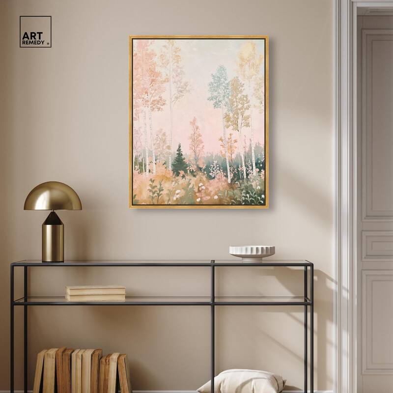 Birch Trees Canvas by Art Remedy