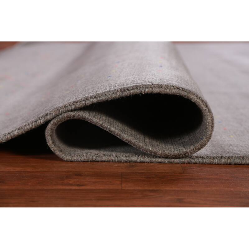Hand Knotted Oriental 100% Wool Carpet Tribal Tribal Greys & Charcoal Gabbeh Area Rug - 10' 1'' X 8' 5''