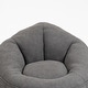 preview thumbnail 24 of 101, Microfiber High-Density Foam Bean Bag Lounge Chairs with Removable Footrest