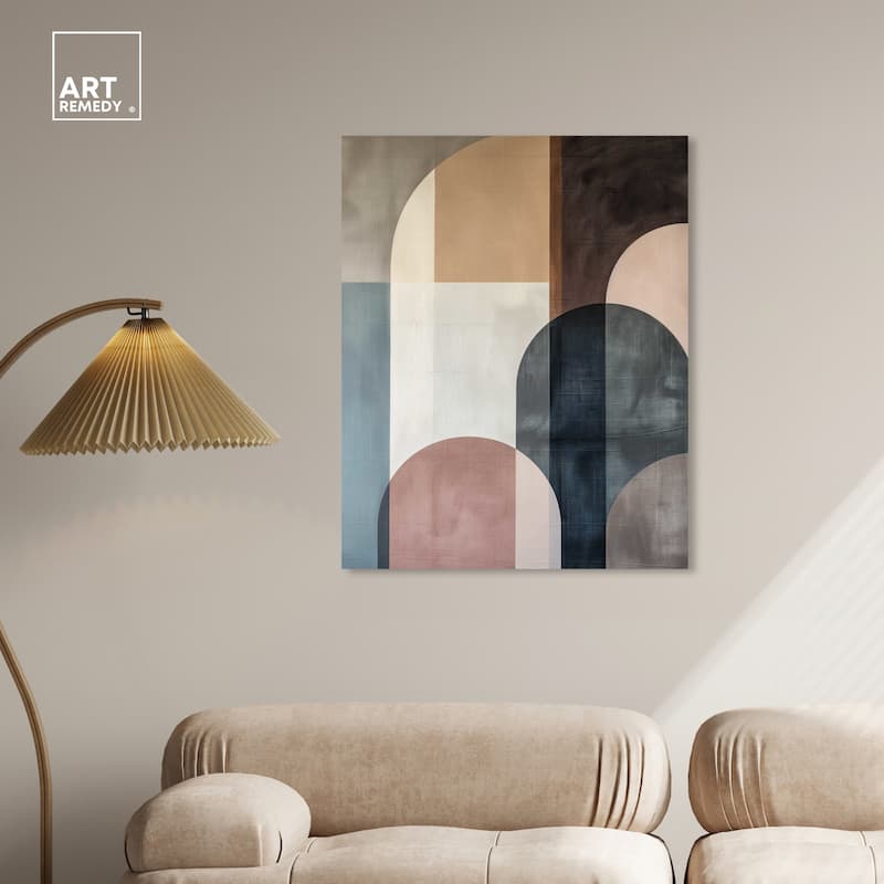 Art Remedy Lost In Transformation Gallery Wrapped Abstract Shapes 1 Piece Canvas Wall Art