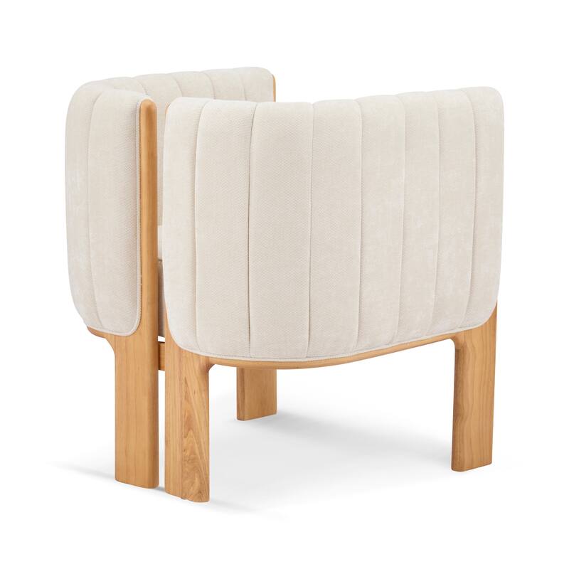 Dining Chairs Set of 2, Modern Stylish Seating with Rubber Wood Frame and Fabric, 225lbs Capacity