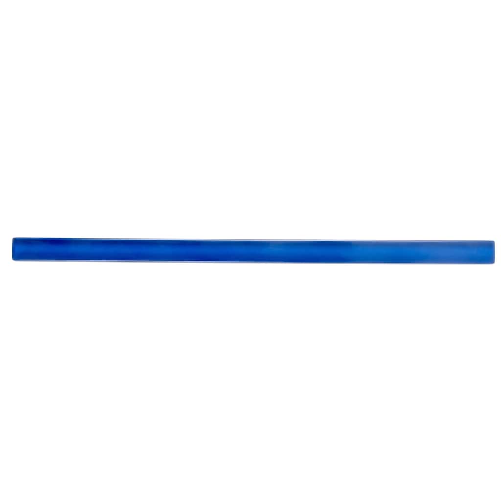 Apollo tile 0.5" x 12" Colorway Glossy Cobalt Blue Glass Tile (0.5 sq ft/case) - 10 Pack
