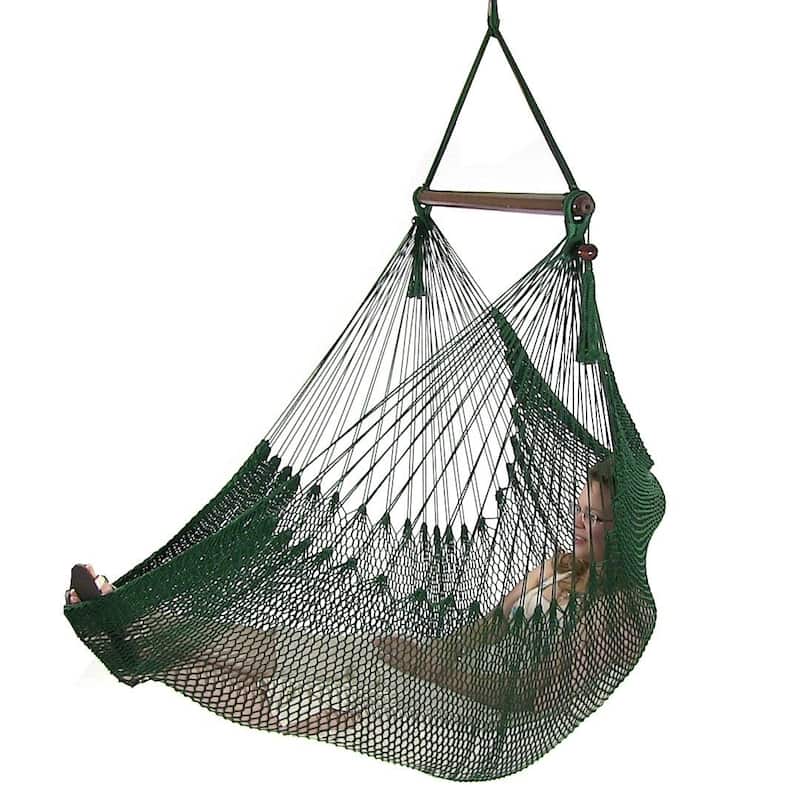 Sunnydaze Hanging Caribbean XL Hammock Chair
