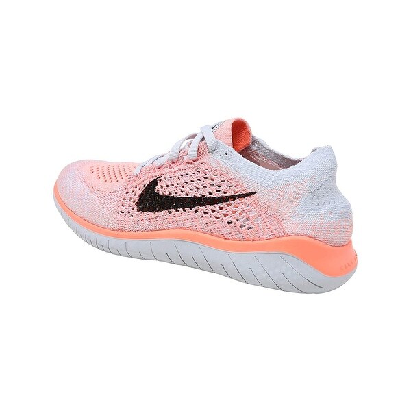 women's free rn flyknit 2018 lace up sneakers