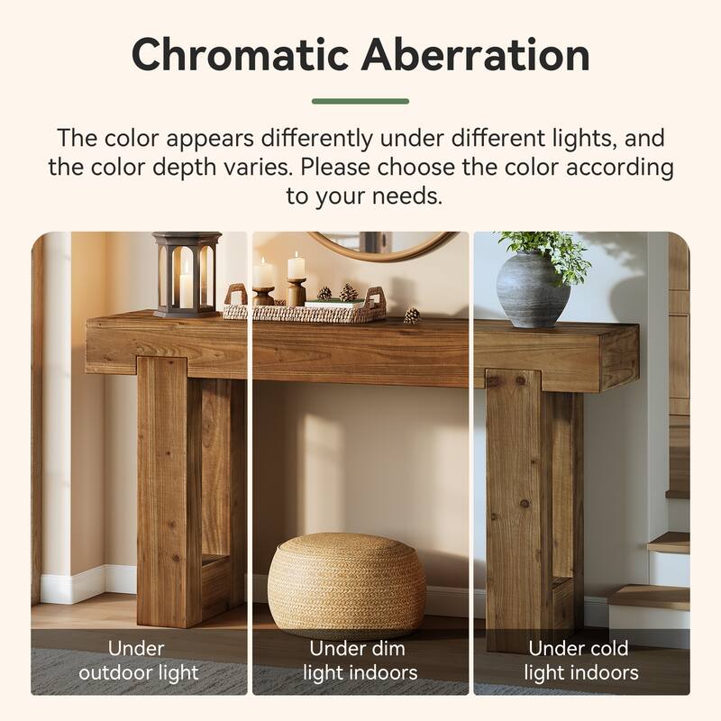 Solid Wood Console Table, Entryway Sofa Table, Entrance Hallway Living Room Foyer Accent Table