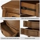 preview thumbnail 11 of 27, HULALA HOME Alois Traditional 3-Drawer End Table with Built-in Charging Station and Solid Wood Spindle Legs Set of 2