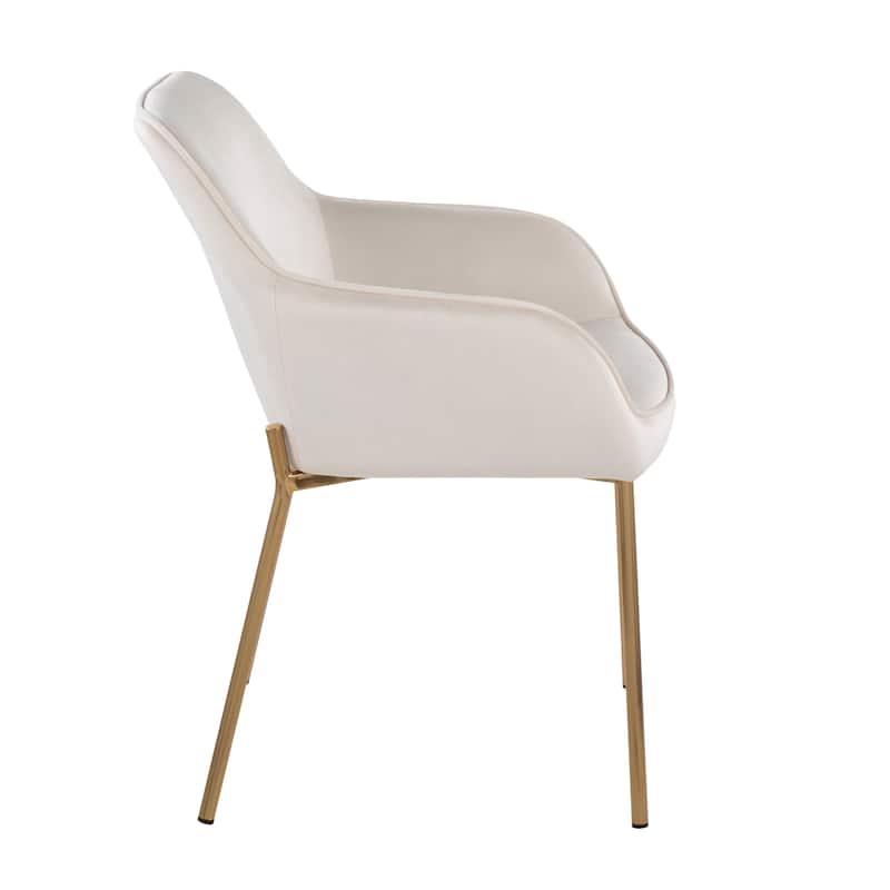 Silver Orchid Galotti Gold Upholstered Dining Chair (Set of 2)