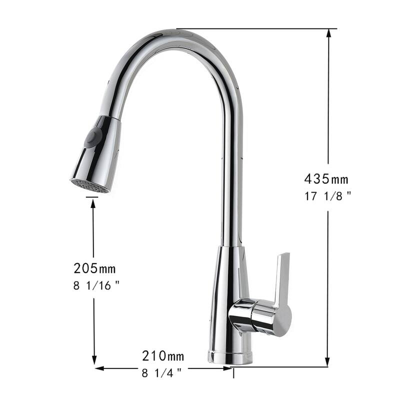 Topcraft High-arc Stainless Steel kitchen Sink Faucet