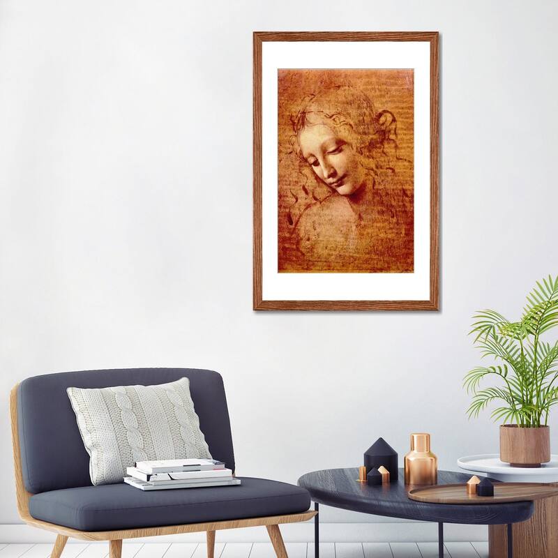 iCanvas "Female Head" by Leonardo da Vinci