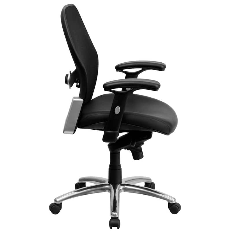 Mid-Back Super Mesh Executive Swivel Office Chair with Knee Tilt Control - 25"D x 27.25"W x 38.6" - 41.7"H