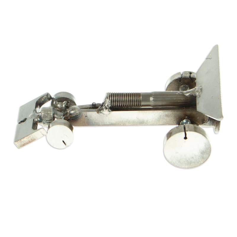 Novica Handmade Eco-Friendly Formula Recycled Scrap Metal Statuette