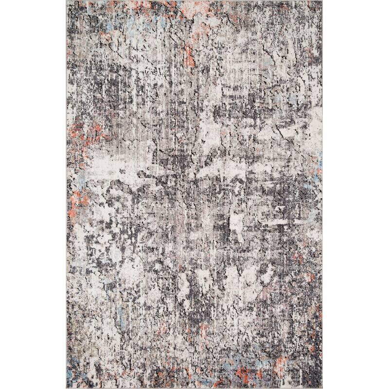 Alexander Home Athens Abstract Modern Distressed Area Rug