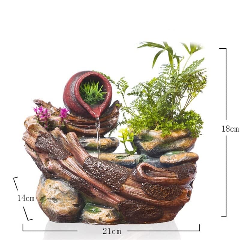 Resin DIY Plants Micro Landscape Waterscape Indoor Potted Succulents  Rockery Water Fountain Feng Shui Home Office Decoration - Bed Bath & Beyond  - 37669656