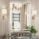 preview thumbnail 25 of 61, LED Bathroom Vanity Mirror Wall Mounted with Double Light Strip, 3-Color Dimmable, Anti-Fog, HD Tempered Glass, UL-Listed, ETL