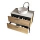 preview thumbnail 23 of 22, 30/36/48 inch MDF Single Sink Freestanding Bath Vanity in Oak with White Ceramic Top