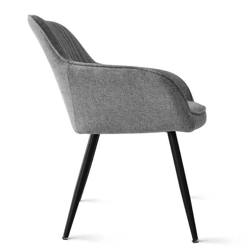 Upholstered Dining Chair with Arms (Set of 2)