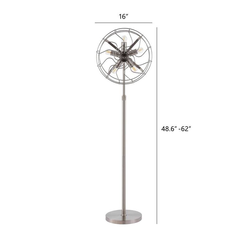 GetLedel 62" Industrial 5-Light Caged Floor Lamp