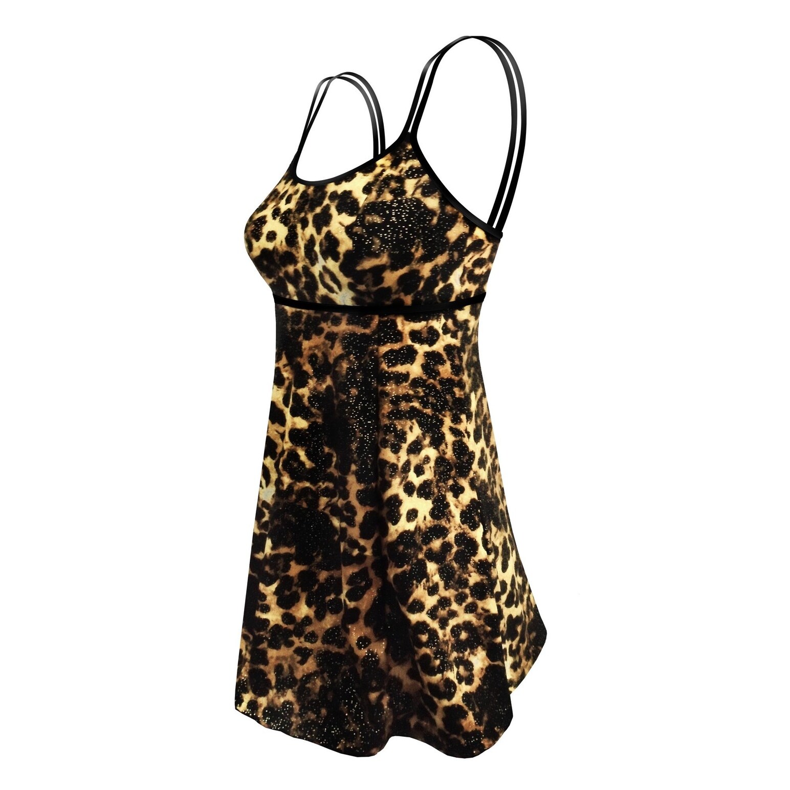 animal print swimdress