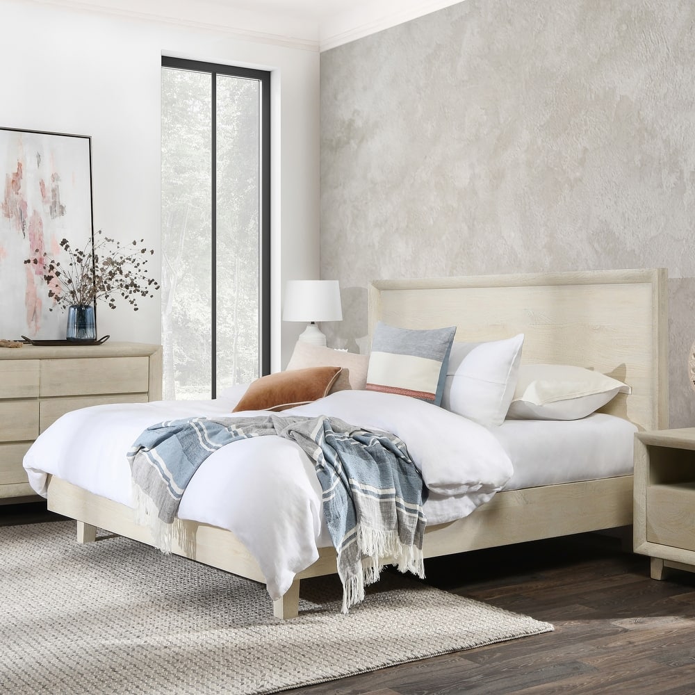Classic Home Reece Mango Wood Bed in White