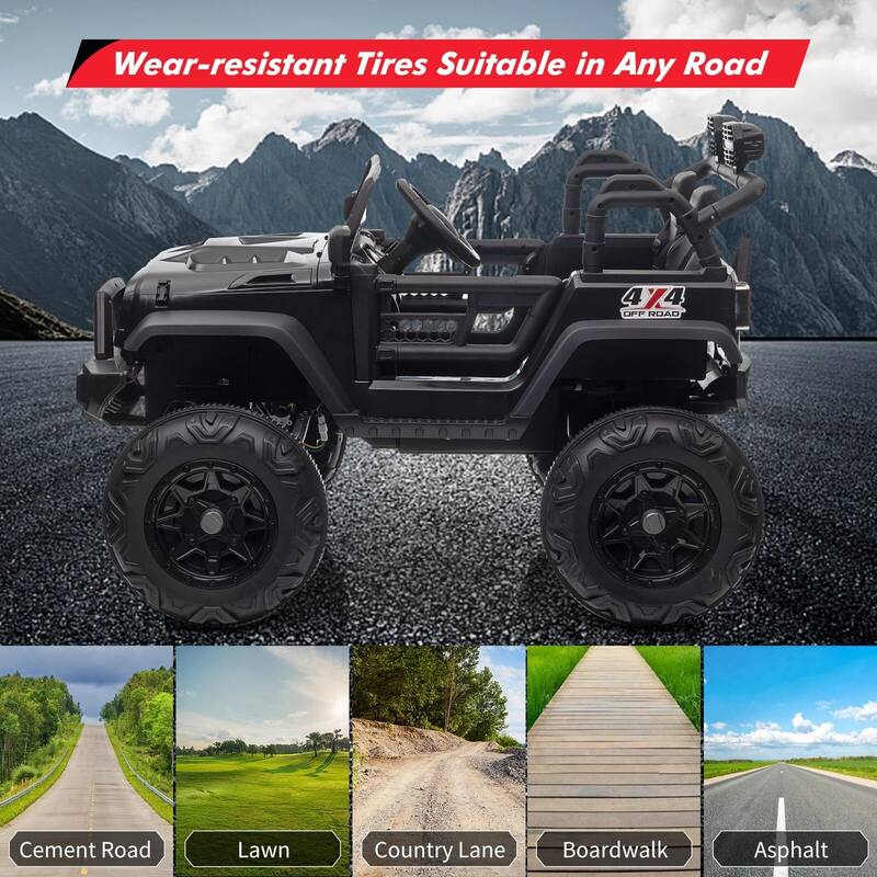 2 Seats 24V Kids Ride on Truck with Remote Control