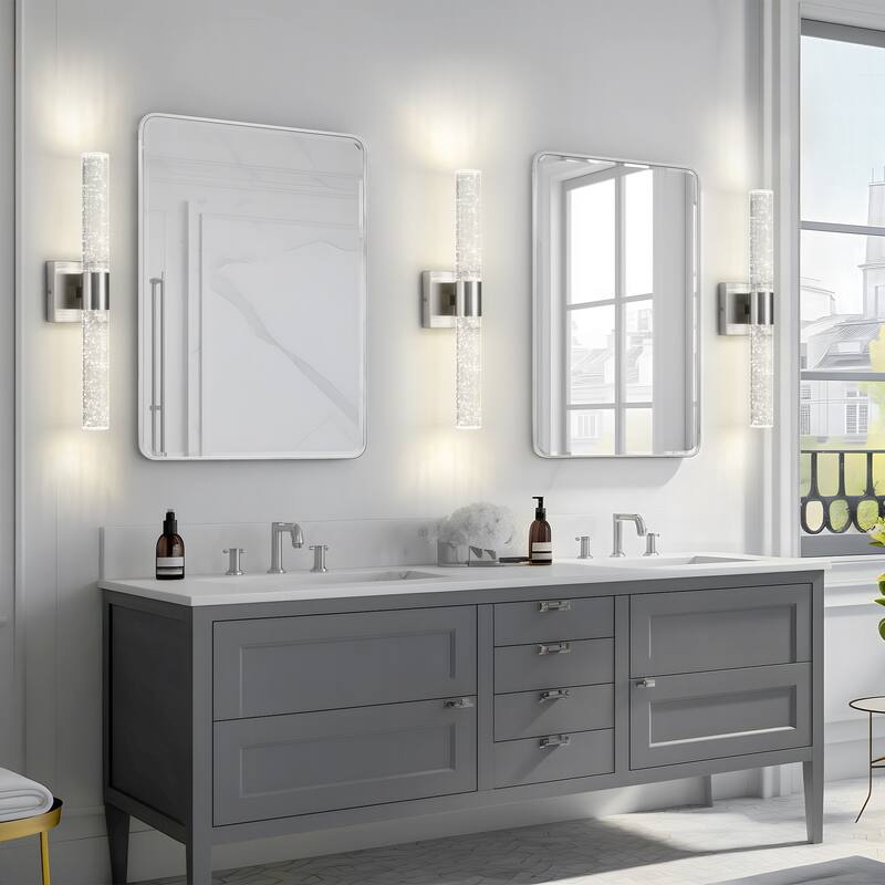 Gold Wall Sconce Bathroom Vanity Light Fixture Crystal wall light