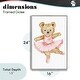 preview thumbnail 34 of 32, Stupell Ballerina Teddy Bear Framed Giclee Art Design By Amy Hall