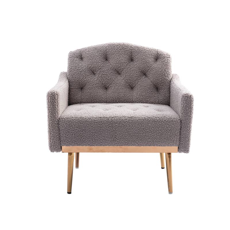 Tufted Decorative Fabric Armchair