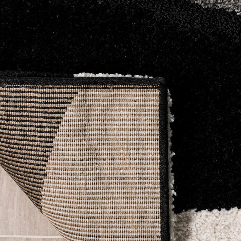 SAFAVIEH Florida Shag Melahat Abstract Wave 1.2-inch Thick Rug