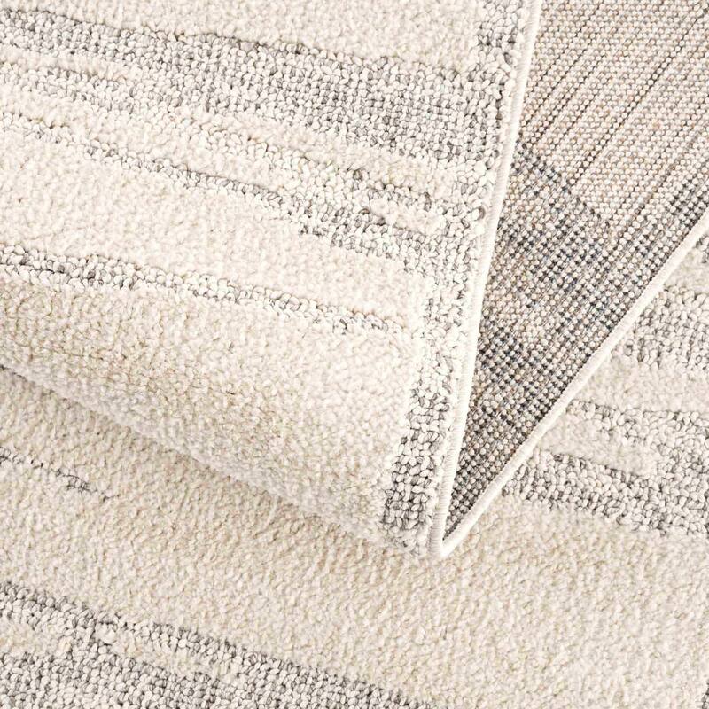 Hauteloom Munich Modern Farmhouse Bohemian Neutral Area Rug