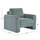 preview thumbnail 3 of 15, Platt Rounded Arm Chenille Upholstery Accent Chair by iNSPIRE Q Modern