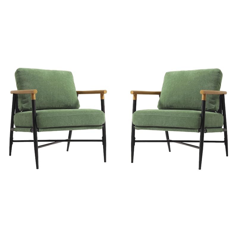 2 Set Upholstered Accent chair Club Chair for Living Room