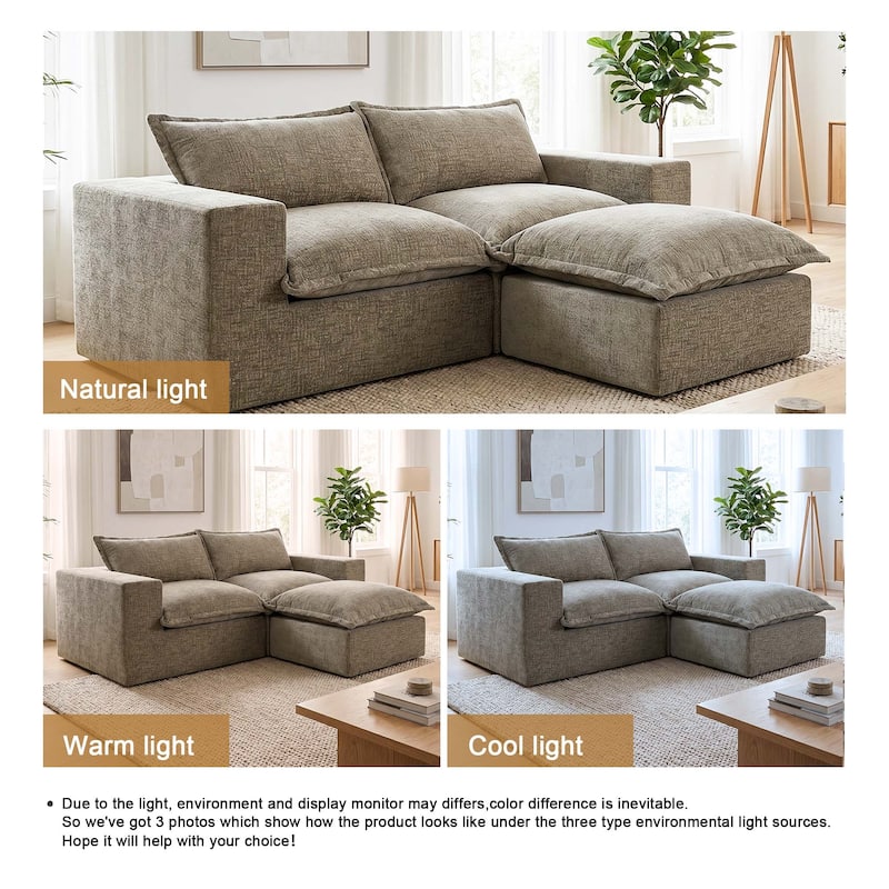 Comfy Cloud Couch Plush Modular Sectional Sofa For Living Room