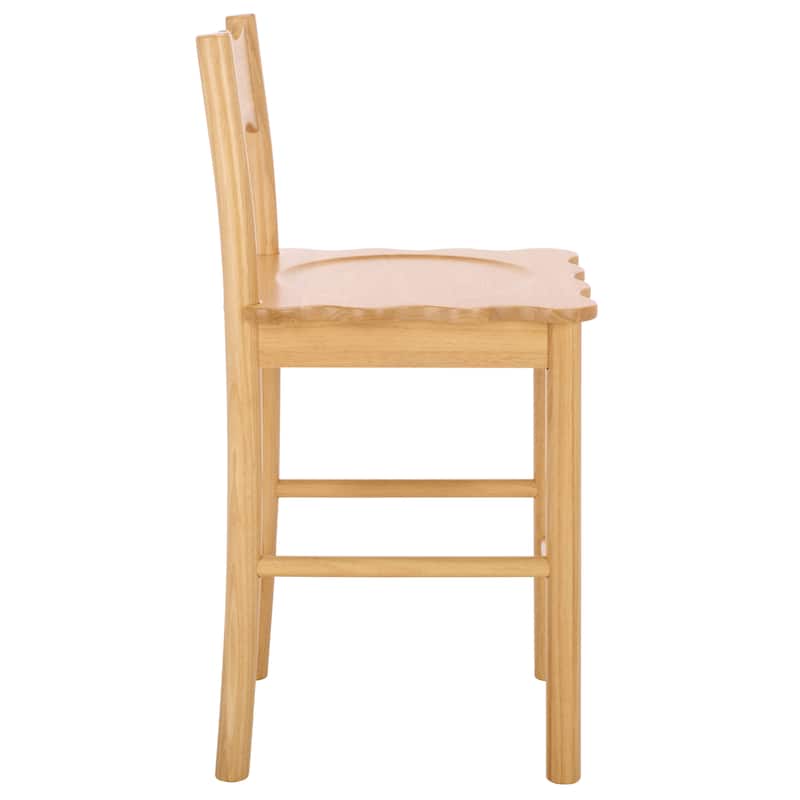 SAFAVIEH Home Nolly Scallop Counter Chair - 20"W x 19"D x 26"H