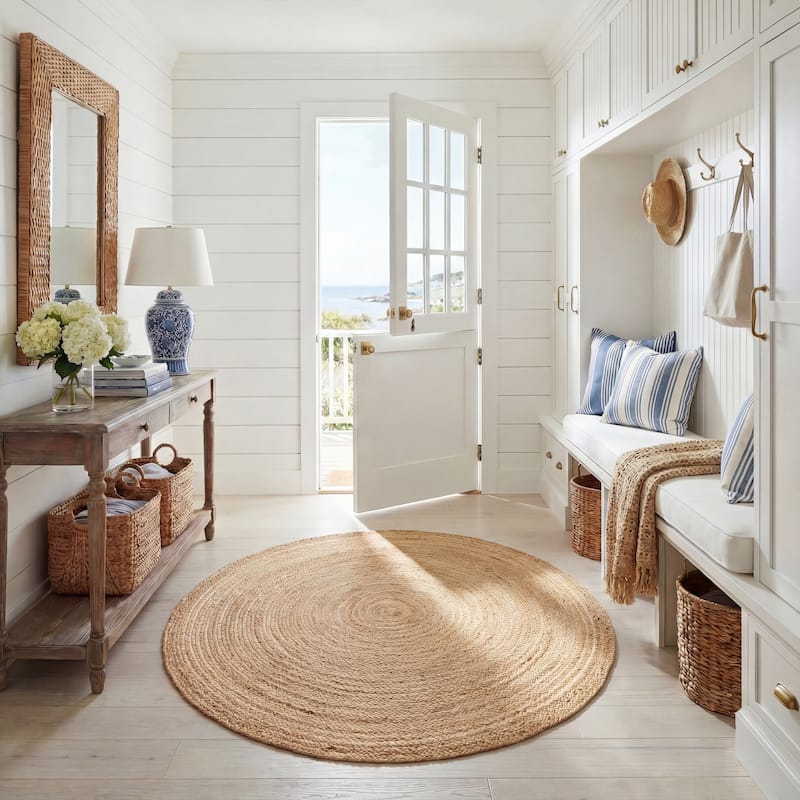 SAFAVIEH Handmade Cape Cod Pepa Coastal Jute Rug