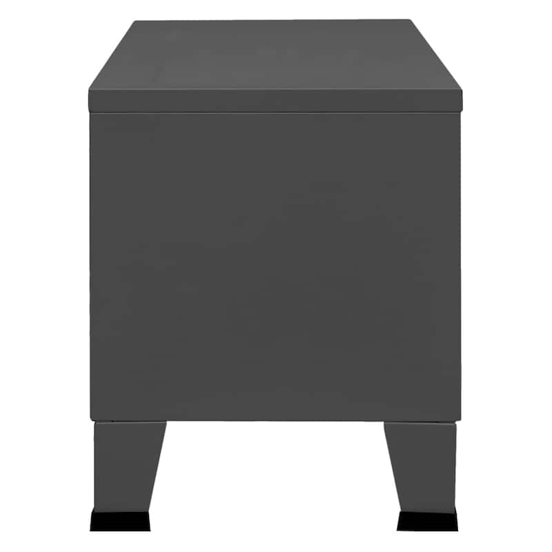 vidaXL TV Stand TV Console Sideboard TV Unit Home Media Unit Cupboard Metal - 41.3" x 13.8" x 16.5"