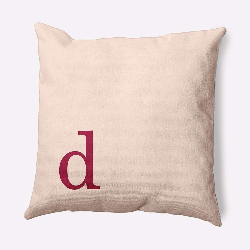 Modern Monogram Decorative Throw Pillow